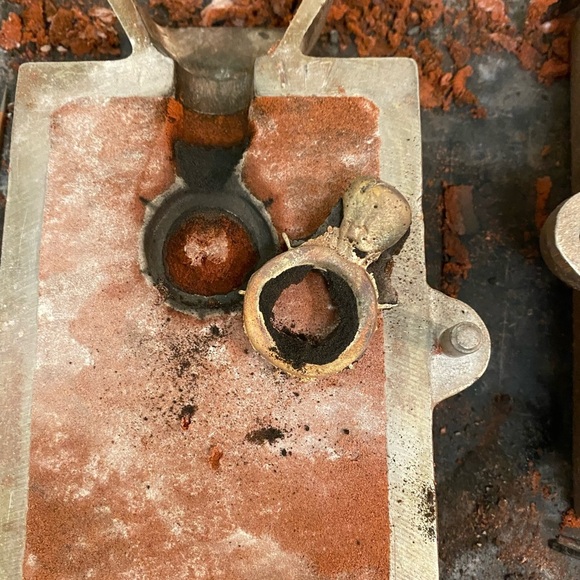 Chunky handmade set of 3 sterling silver rings - Picture 14 of 16